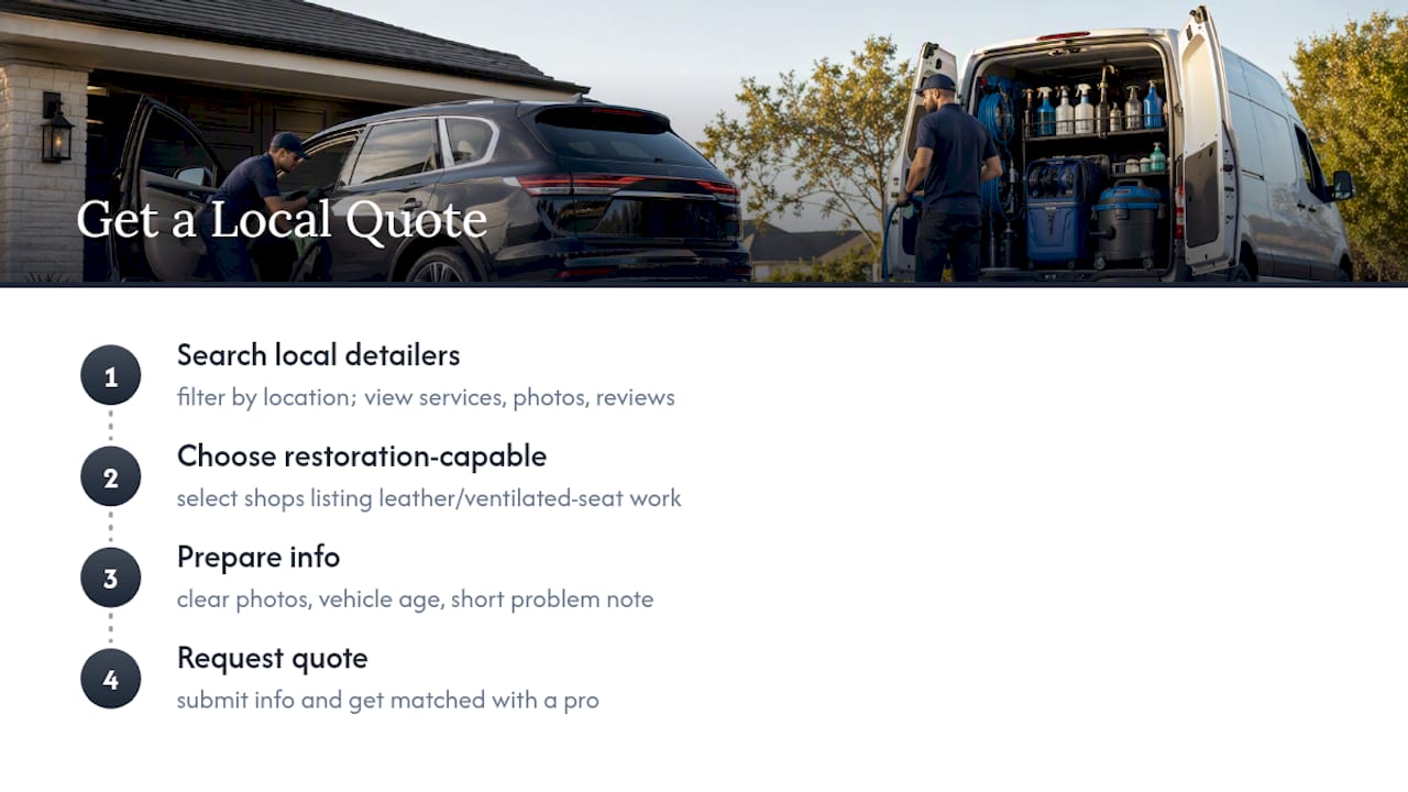 Get a Local Quote for Leather Seat Care You Can't DIY — overview diagram