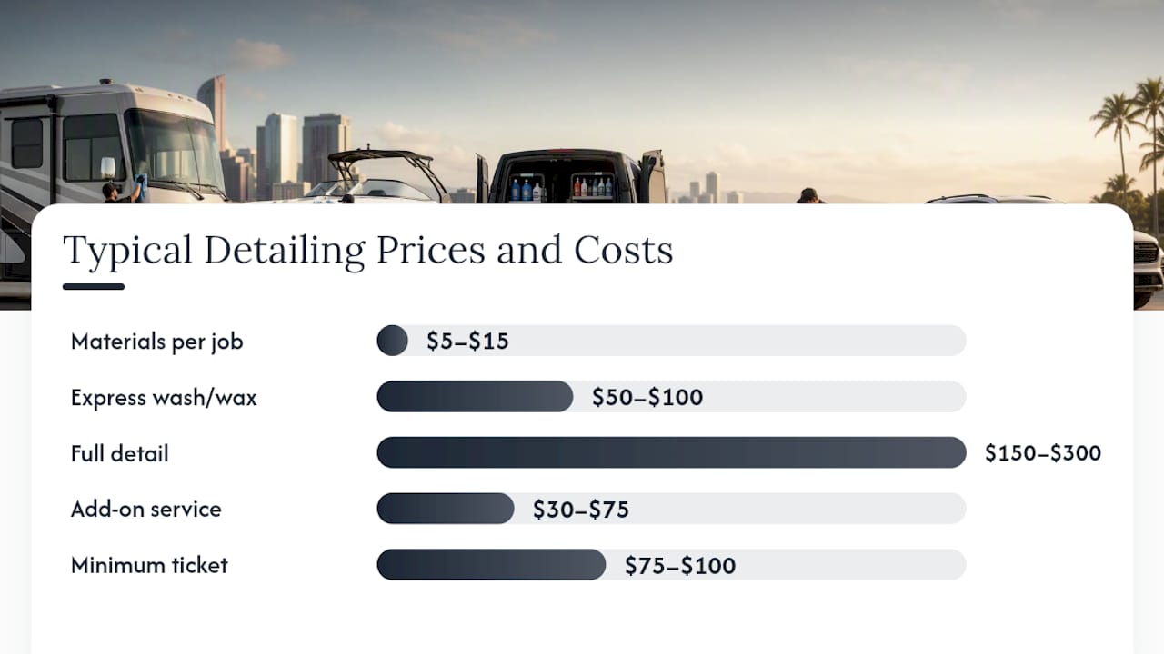 How Do You Price Detailing Jobs and Project Revenue? — overview diagram